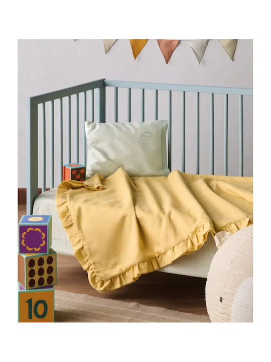 Kentia Blanket Nursery Swaddling Blankets Yn 25 Cotton Yellow 65x100cm