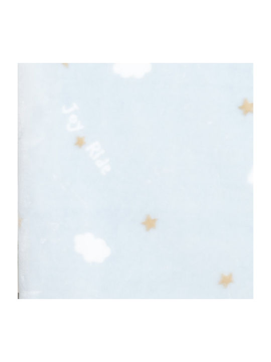 Nima Decke Kinderbett Samt Hellblau 110x140cm