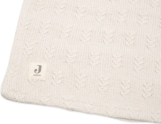 Jollein Pătură Pepinieră Swaddling pături Tricotat Bej Oatmeal 75x100cm