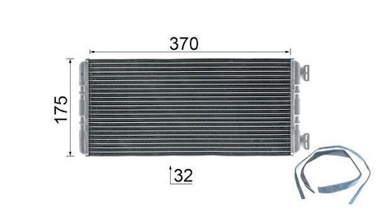 Wärmetauscher Kabinenheizung Mahle Ah 131 000p