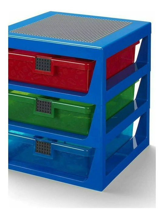 LEGO Toy Storage System made of Plastic Blue 34x32x38cm 1pcs