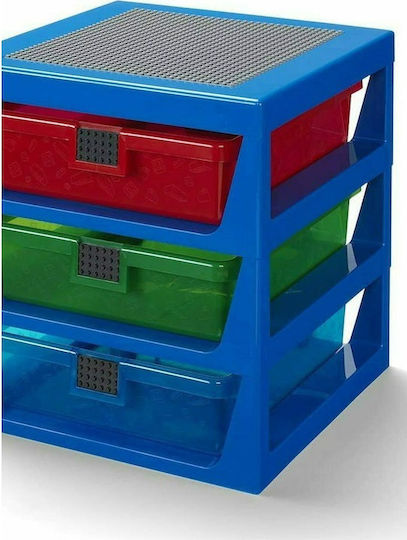 LEGO Toy Storage System made of Plastic Blue 34x32x38cm 1pcs
