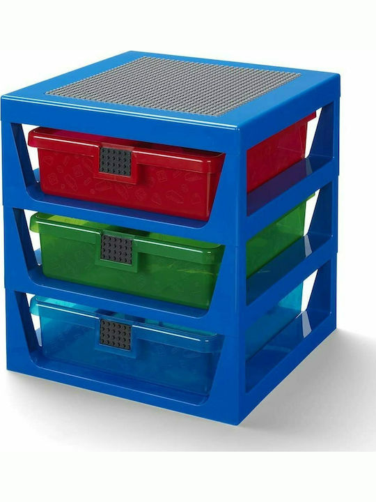 LEGO Toy Storage System made of Plastic Blue 34x32x38cm 1pcs
