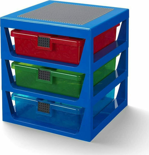 LEGO Toy Storage System made of Plastic Blue 34x32x38cm 1pcs