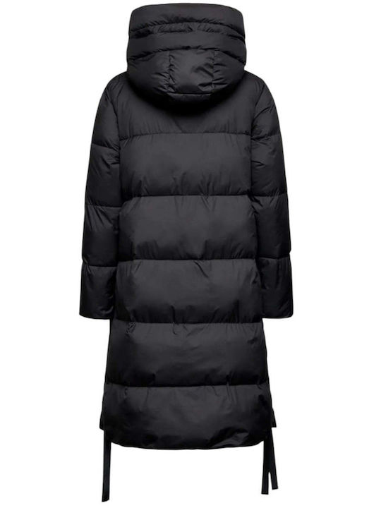 Damen Puffer Jacke für Winter Black
