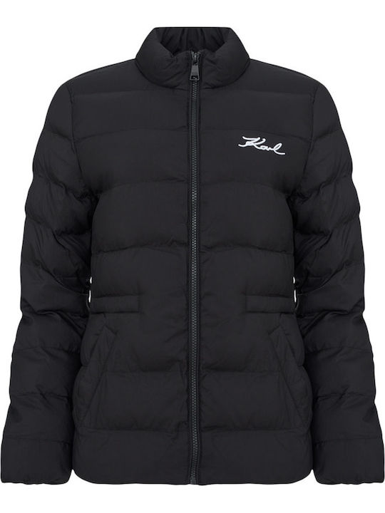 Women's Puffer Jacket for Winter Black