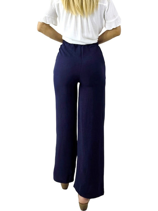 Damen Stoff Hose Marineblau