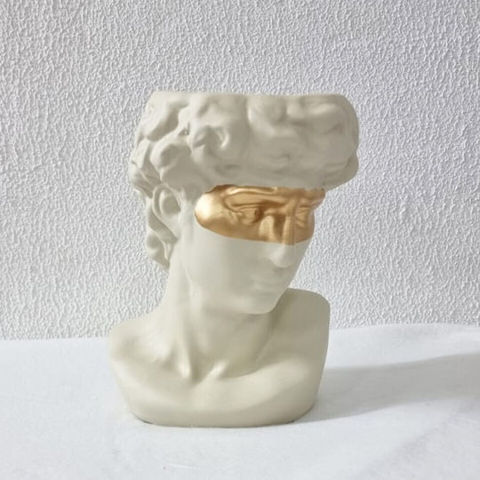 Velve Vază Decorativă Ceramică Ecru 22x22x22cm 1buc