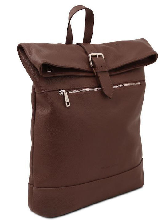Leder Damentasche Rucksack Braun