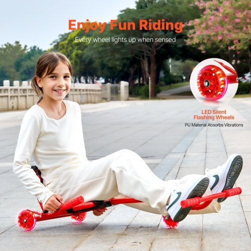 Kids Ride On Car Foot-to-Floor One-Seater Red for 10+ Years
