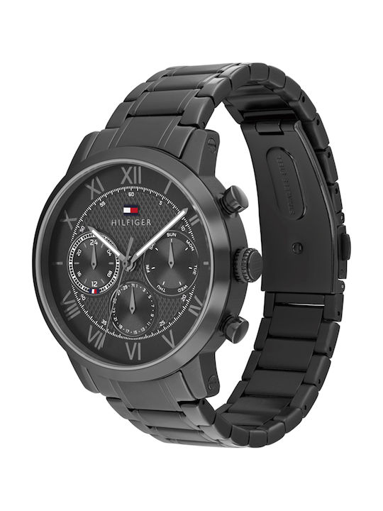 Tommy Hilfiger Men's Watch Battery with Gray Metal Bracelet