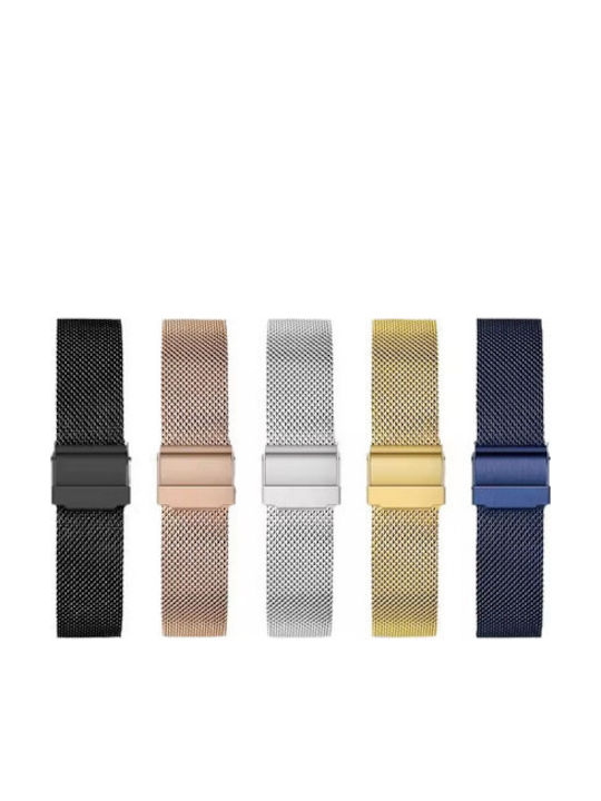 Metallic-Armband Silber 22mm