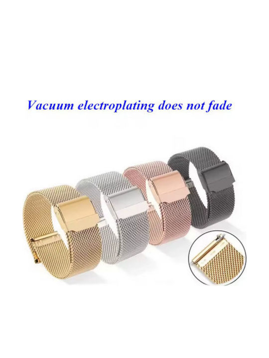 Metallic Bracelet Silver 22mm