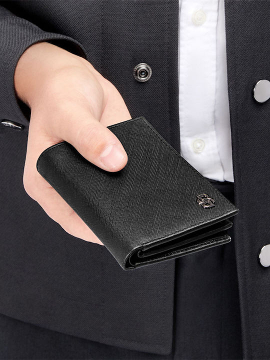 Leather Men's Wallet Cards Black