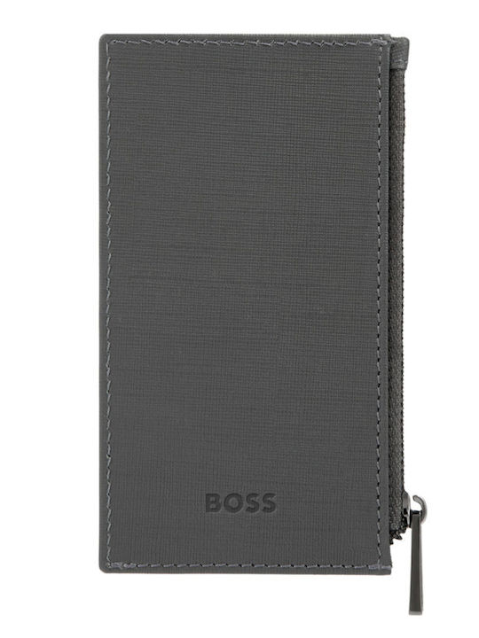 Leather Men's Wallet Cards Gray