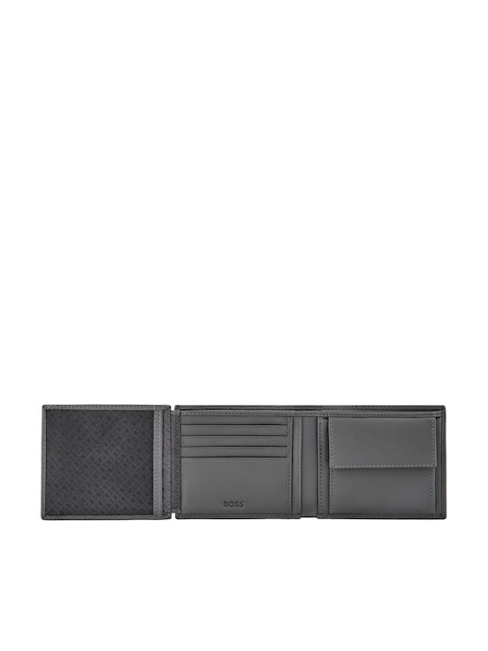 Leather Men's Wallet Classic Gray