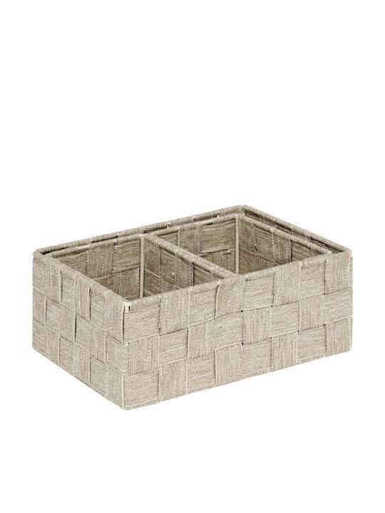 5Five Storage Basket Fabric Beige 3pcs