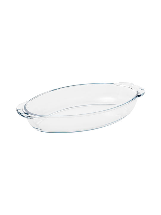 5Five Glass Oval Heat-Resistant Cookware with Lid 34x19cm