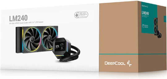 Deepcool LM240 Water Cooling AIO CPU with 2 120mm Fans and RGB Lighting