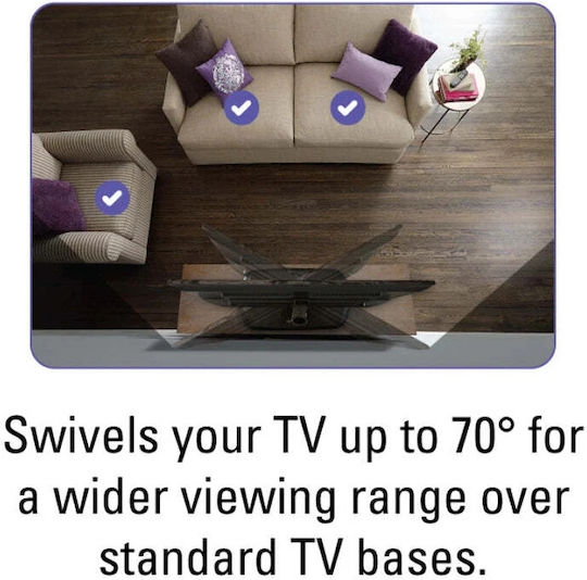 Universal TV Stand Base Sanus 81-165 cm Black