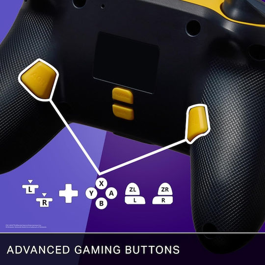 PowerA Pac-Man Neon Arcade Безжичен Контролер за Switch Черен