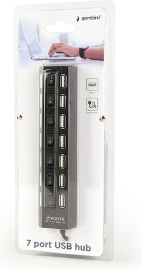 Gembird USB Хъб с 7 USB 2.0 Порта и USB-A Връзка