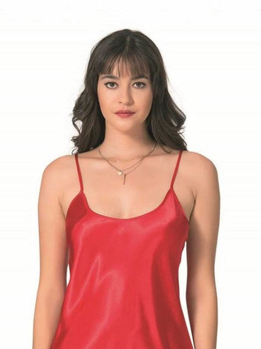 Primoda Winter Damen Nachthemd Red