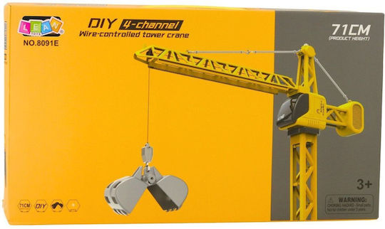 Lean Toys Remote Controlled Teleghidat Vehicul de construcție