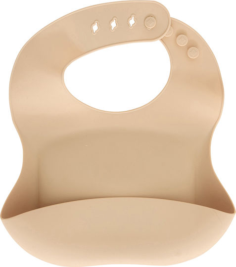 Feeding Set made of Silicone Beige 2pcs