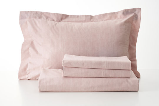 Charalambidis Textiles Πάπλωμα Μονό 160x230εκ. Ροζ 350 GSM