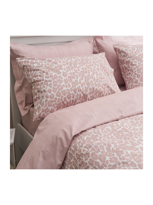 Charalambidis Textiles Bettdecke Einzelbett 160x230cm Leopar Pink 350 GSMGsm