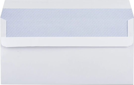 Matalon Set of Envelopes Correspondence with Adhesive 100pcs in White Color