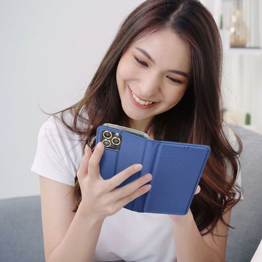 Book Σιλικόνης / Πλαστικό Navy Μπλε (Moto G05 / E15)