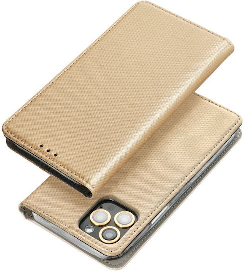 Book Σιλικόνης / Πλαστικό Χρυσό (Moto G05 / E15)