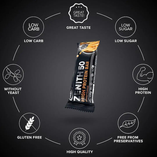 IronMaxx Zenith Μπάρα με 50% Πρωτεΐνη & Γεύση Peanut 100gr