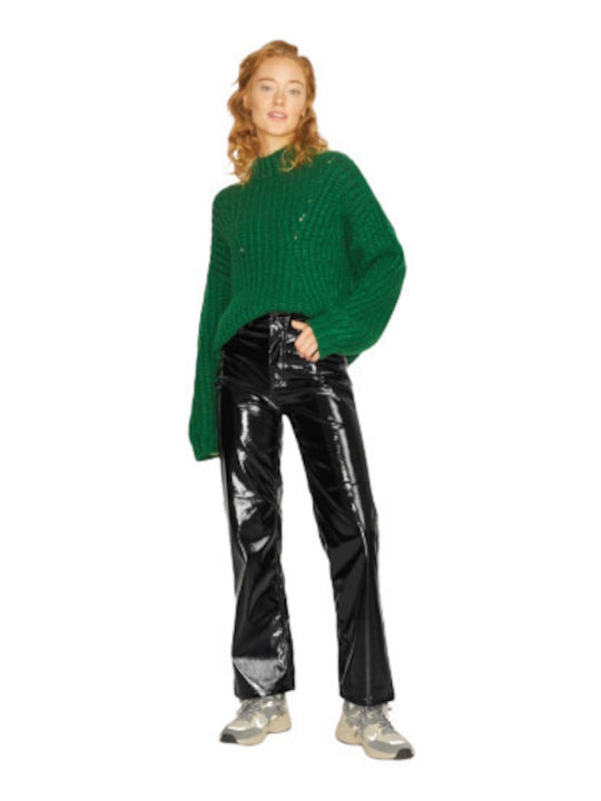 Damen Stoff Hose Schwarz