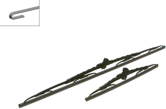 Bosch 654 Set Frontal Lamele Ștergătoare Auto 650mm/340mm