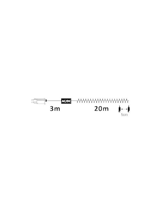 400 Λαμπάκια LED 29.5μ. Θερμό Λευκό σε Σειρά