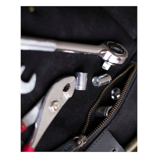 Trip Machine Δερμάτινη Θήκη Εργαλείων Μοτοσικλέτας Trip Machine Tool Roll Black Black