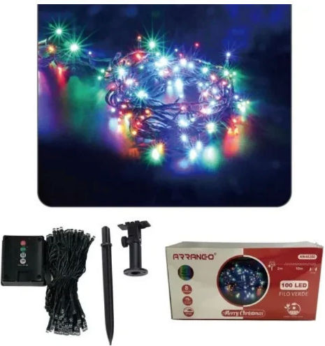 100 Lichter LED 10m. Mehrfarbige Solar Typ Regen 1Stück 100 Lichter LED 10m. Mehrfarbige Solar Typ Regen 1Stück