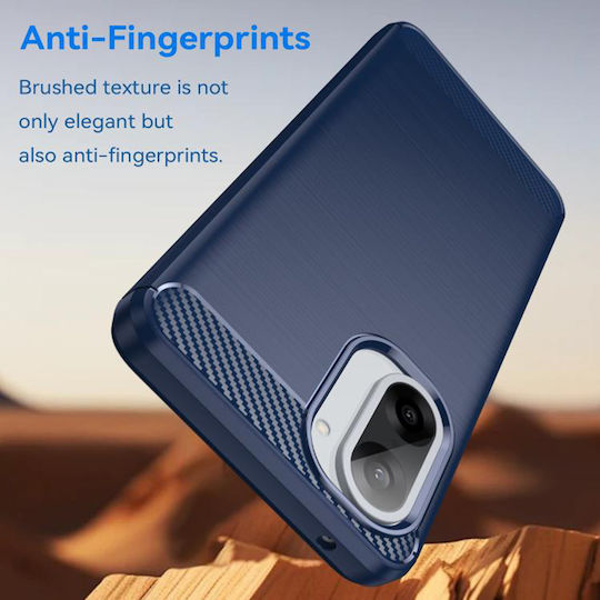Techsuit Carbon Back Cover Silicone Blue (OnePlus Nord CE5)