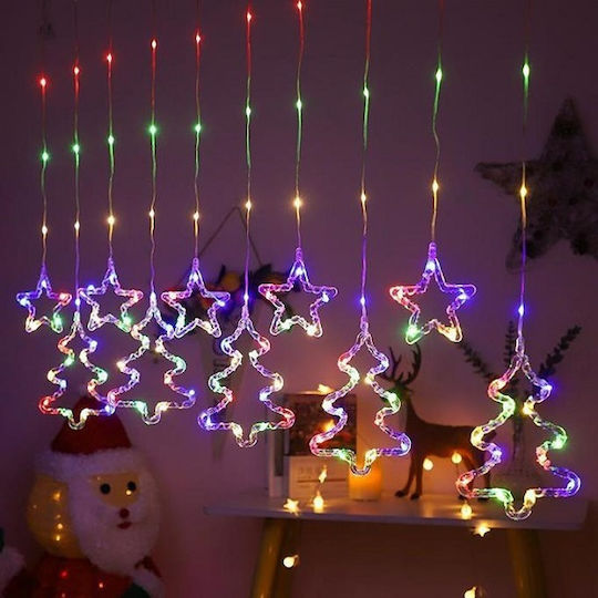 Λαμπάκια LED Κουρτίνα 3.6μ. x 80εκ. Πολύχρωμα