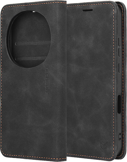 Techsuit Confy Cover Книга Силикон Черен (Honor Magic8 Pro)