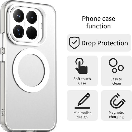 Techsuit Candycase Umschlag Rückseite Kunststoff / Silikon Weiß (Xiaomi 15T Pro)