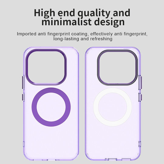 Techsuit Candycase Umschlag Rückseite Kunststoff / Silikon Lila (Xiaomi 15T Pro)