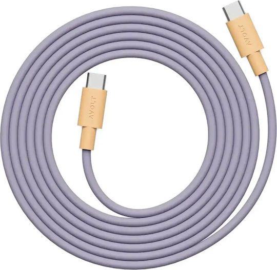 Data Fast Charging Cable USB-C/USB-C Avolt X Bauhaus-Archiv 2 Meters Purple