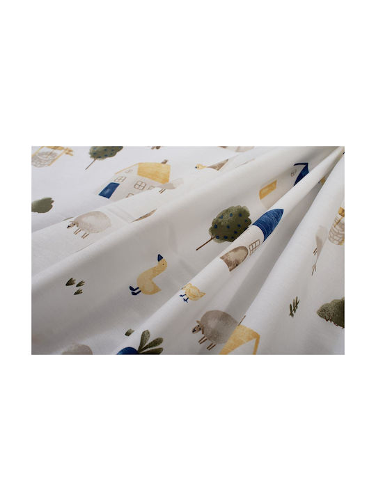 Dimcol Fitted Green Baby Sheets 70x140cm