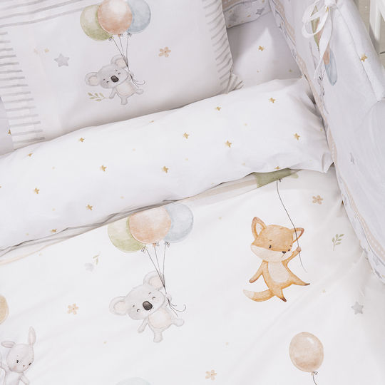 Nima Baby Sheets Set Cradle Cotton White 70x110cm