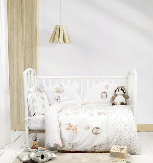 Nima Baby Sheets Set Cradle Cotton White 70x110cm