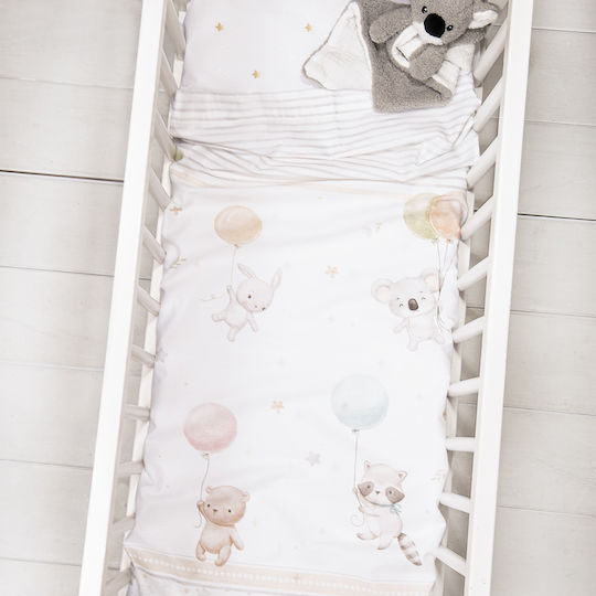 Nima Baby Sheets Set Cradle Cotton White 70x110cm